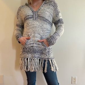 Knit Vintage Havana Sweater w/Hood